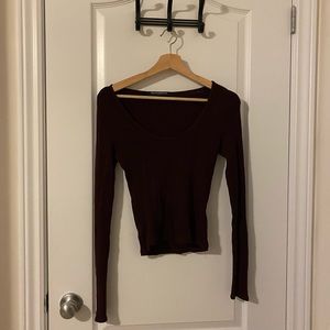 Brandy Melville Dark burgundy/purple top